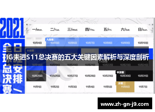IG未进S11总决赛的五大关键因素解析与深度剖析 IG未进S11总决赛的五大关键因素解析与深度剖析